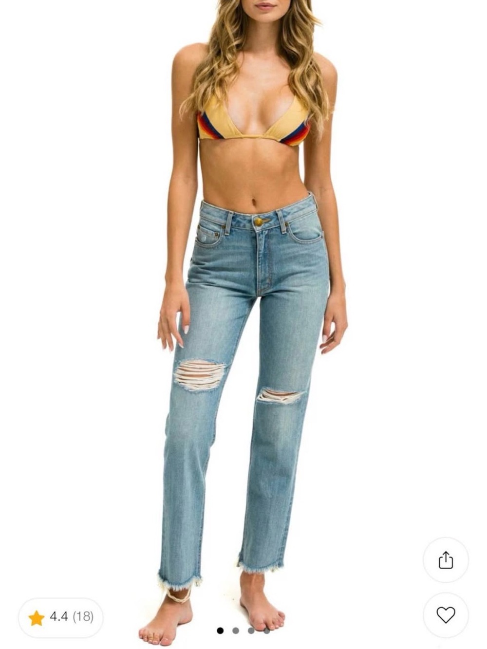 Aviator Nation Mid Rise Canyon Jean - Vintage Retails $265